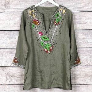 BOUTIQUE | Beaded Embroidered Blouse